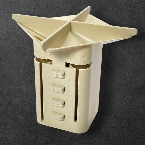 MMF Industries Coin Sorter Tender Counter Beige USA Made 4 Tubes 224-0006-14 - Picture 1 of 8